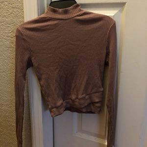long sleeve mock turtle neck
